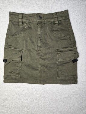 Garage Cargo Green Mini Skirt